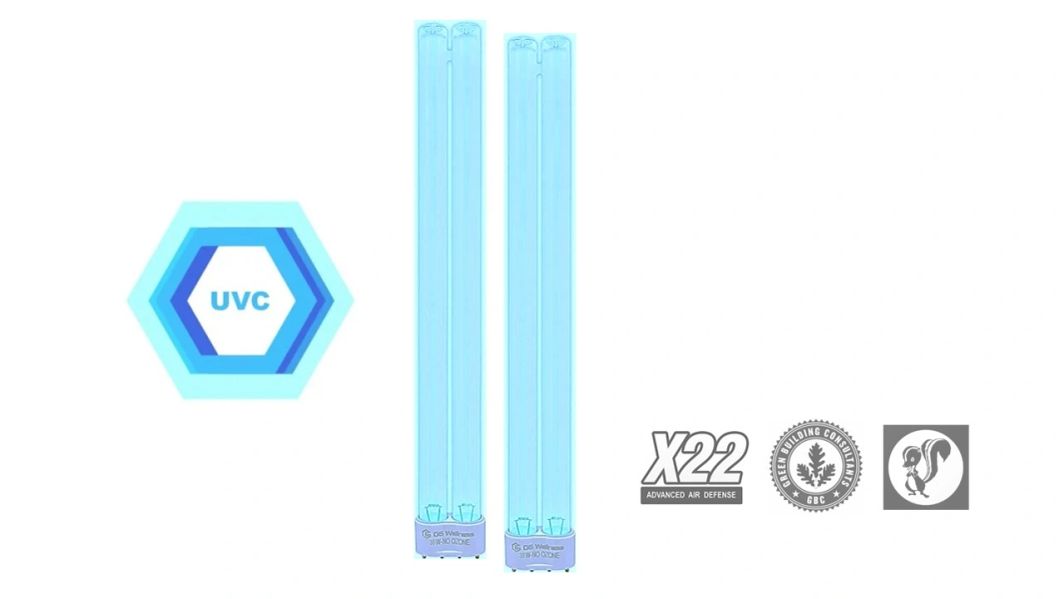 Replacement Set of (2) UV-C 2G11 (4-Pin) 36-Watt Bulbs -- Designed for X22 Devices