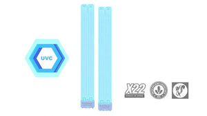 Replacement Set of (2) UV-C 2G11 (4-Pin) 36-Watt Bulbs -- Designed for X22 Devices